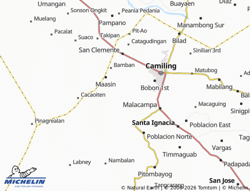 MICHELIN Birbira map - ViaMichelin
