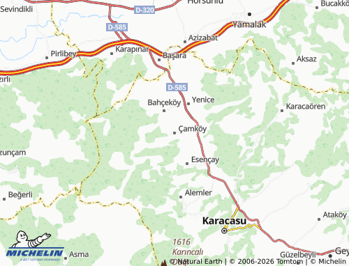 MICHELIN Çamköy map - ViaMichelin