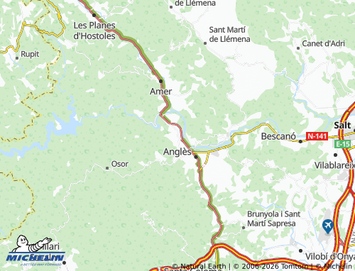 Carte MICHELIN La Cellera de Ter - ViaMichelin