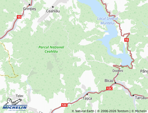 Mappa MICHELIN Izvoru Muntelui - ViaMichelin