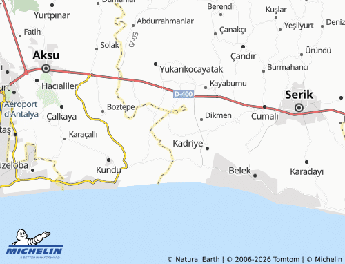 Mappa MICHELIN Çakallık - ViaMichelin