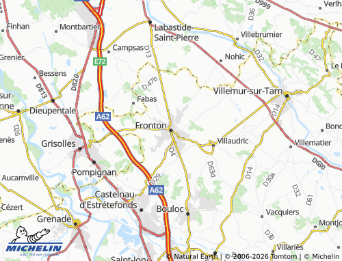 Mappa MICHELIN Fronton - ViaMichelin