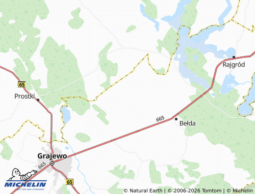 MICHELIN Bukowo map - ViaMichelin