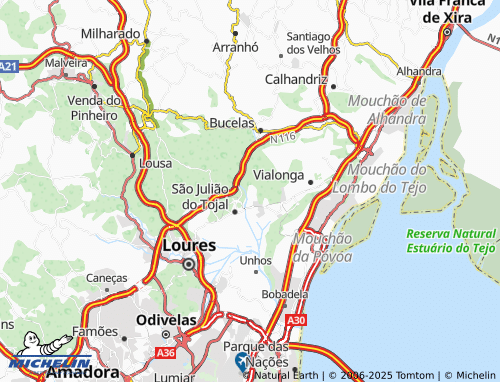 Carte MICHELIN Zambujal - ViaMichelin