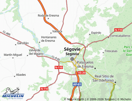 Mapa MICHELIN Zamarramala - ViaMichelin