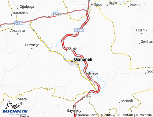 MICHELIN İnönü map - ViaMichelin