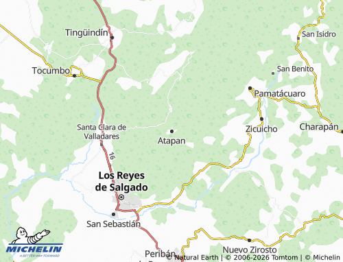 Mapa MICHELIN Atapan - ViaMichelin