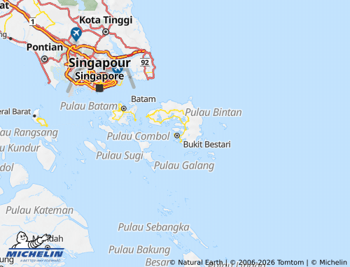 Kaart MICHELIN Kepulauan Riau - ViaMichelin
