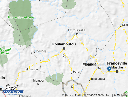 Mappa MICHELIN Lolo-Bouenguidi - ViaMichelin