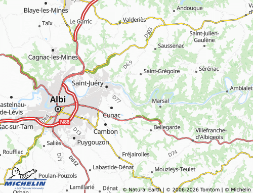 Mapa MICHELIN Les Avalats - ViaMichelin