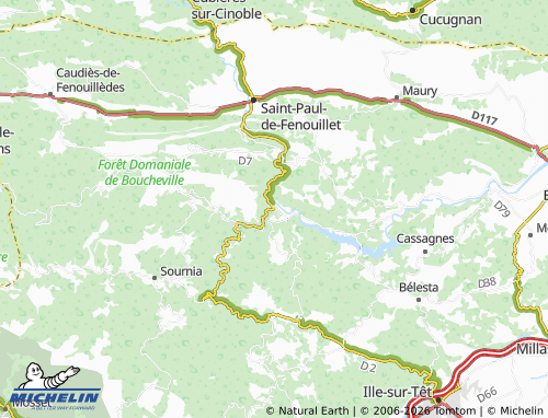 MICHELIN Ansignan map - ViaMichelin