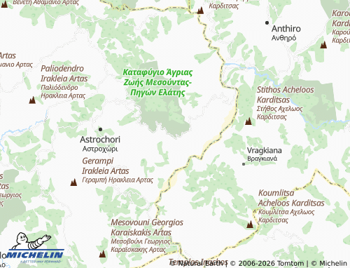 MICHELIN Lagkada map - ViaMichelin