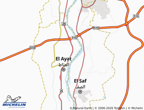 Carte MICHELIN al-'Atf - ViaMichelin