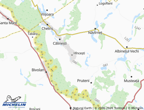 Mapa MICHELIN Hîncești - ViaMichelin