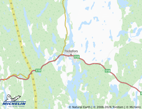 MICHELIN-Landkarte Töcksfors - ViaMichelin