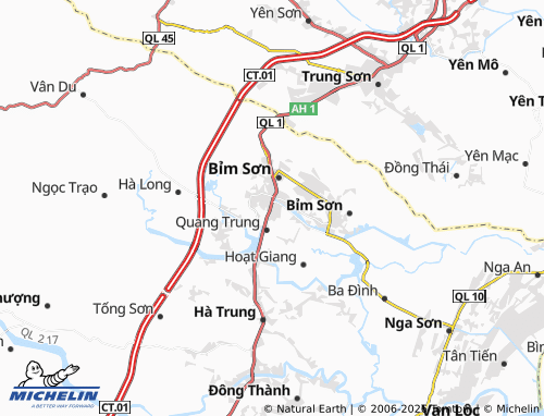 Mapa MICHELIN Phú Sơn - ViaMichelin