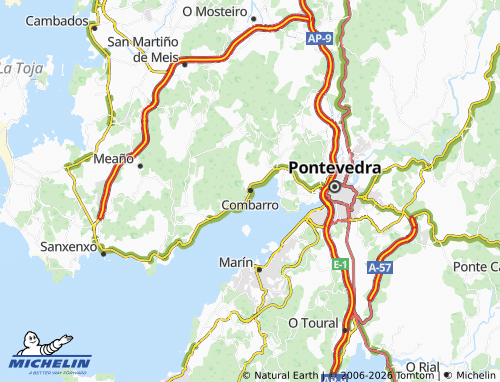 Mapa MICHELIN Combarro (San Roque) - ViaMichelin