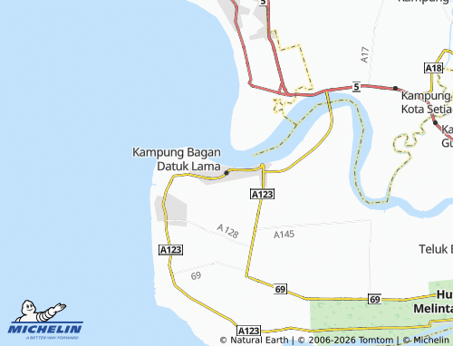 Mappa MICHELIN Kampung Bagan Datuk Lama - ViaMichelin