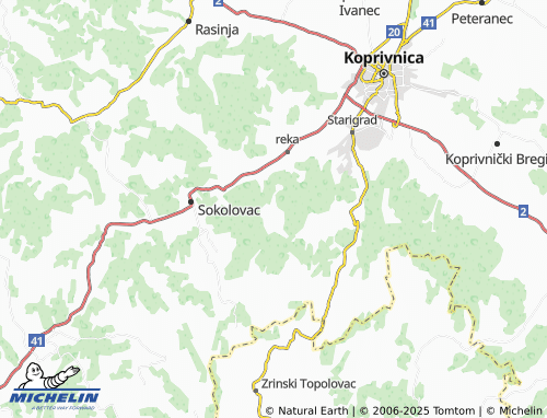MICHELIN-Landkarte Paunovac - ViaMichelin