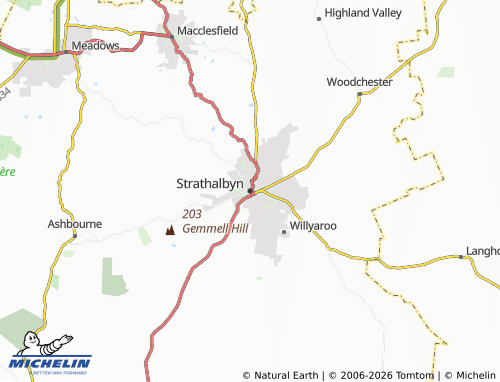MICHELIN-Landkarte Strathalbyn - ViaMichelin