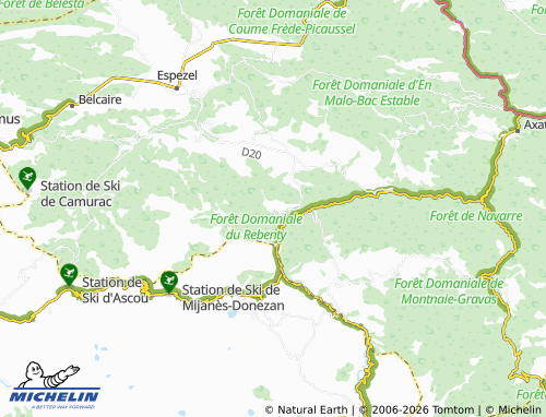 Mappa MICHELIN Fontanès-de-Sault - ViaMichelin