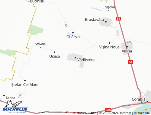 Mappa MICHELIN Vădăstrița - ViaMichelin