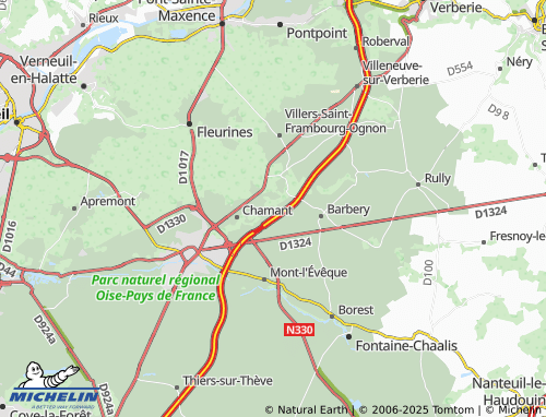 MICHELIN Balagny map - ViaMichelin