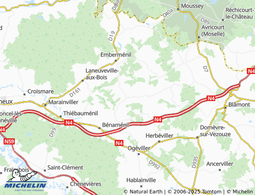 Mapa MICHELIN Vého - ViaMichelin