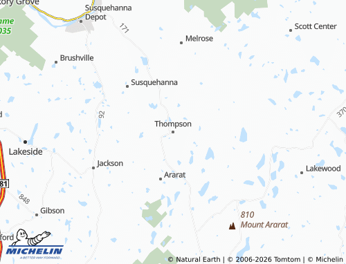 Mappa MICHELIN Thompson - ViaMichelin
