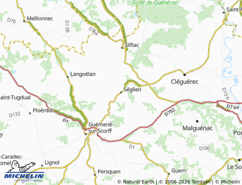 Mappa MICHELIN Séglien - ViaMichelin