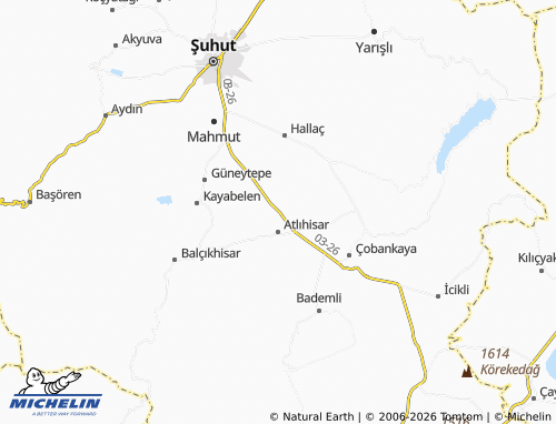MICHELIN Anayurt map - ViaMichelin