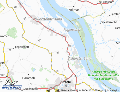 MICHELIN Fleth map - ViaMichelin