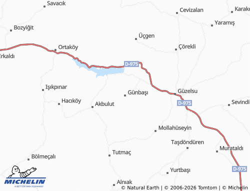 Mappa MICHELIN Günbaşı - ViaMichelin