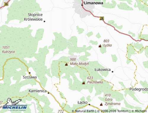 MICHELIN Młyńczyska map - ViaMichelin