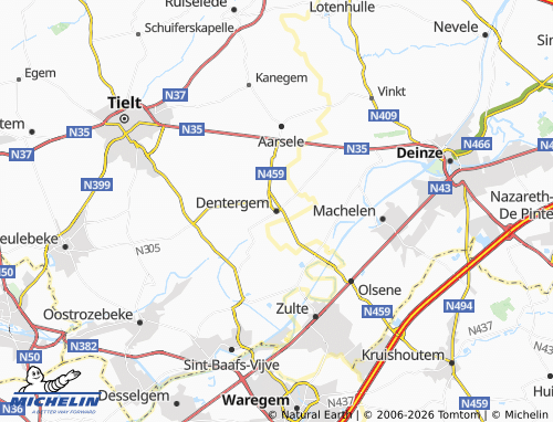 Mappa MICHELIN Dentergem - ViaMichelin