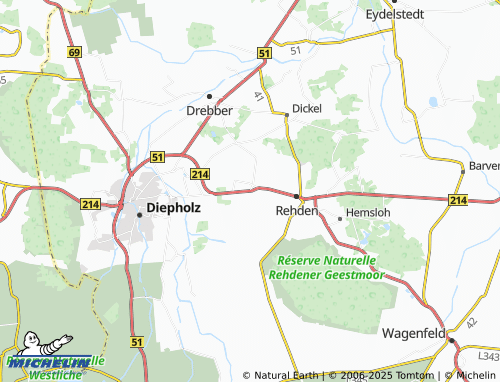 MICHELIN Wetschen map - ViaMichelin