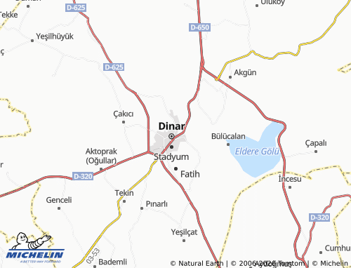 MICHELIN Üçlerce map - ViaMichelin