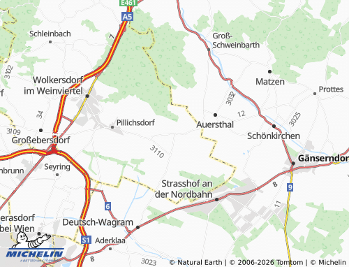 Mapa MICHELIN Bockfließ - ViaMichelin