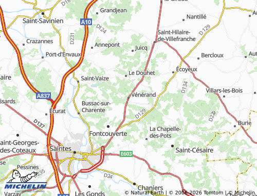 Mapa MICHELIN Vénérand - ViaMichelin