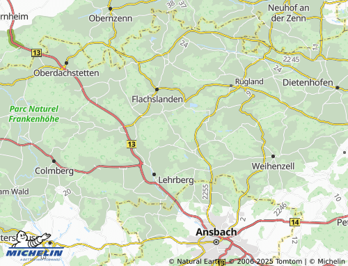 MICHELIN-Landkarte Birkenfels - ViaMichelin