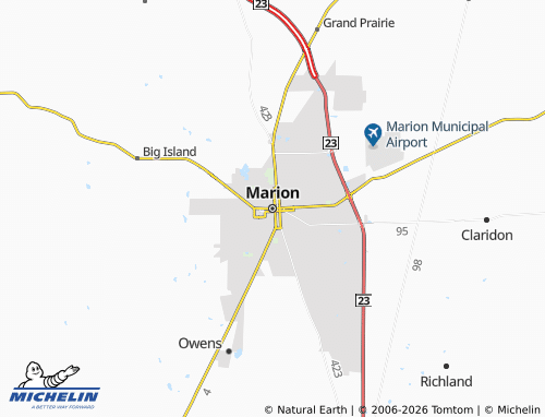 Kaart MICHELIN Marion - ViaMichelin