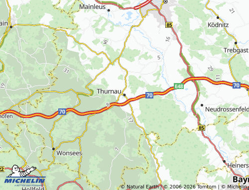MICHELIN Thurnau map - ViaMichelin