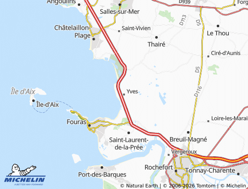 Mapa MICHELIN Yves - ViaMichelin