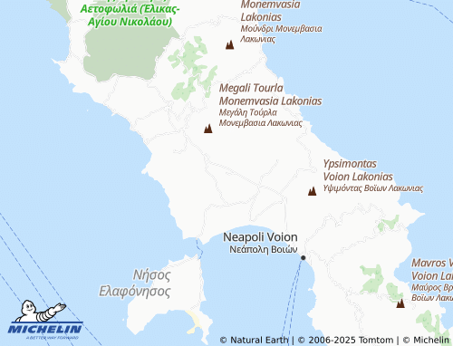 MICHELIN Manolarianika map - ViaMichelin