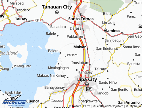 MICHELIN Malabanan map - ViaMichelin