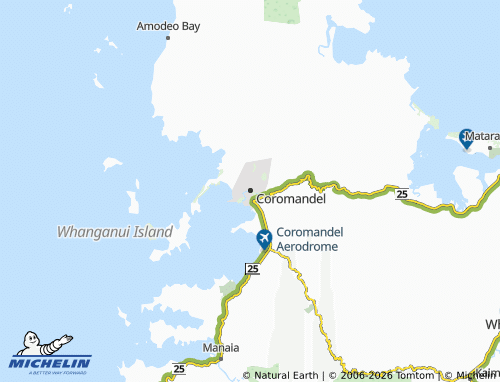 Mapa MICHELIN Coromandel - ViaMichelin