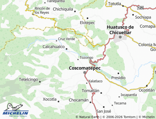 MICHELIN Tozongo map - ViaMichelin