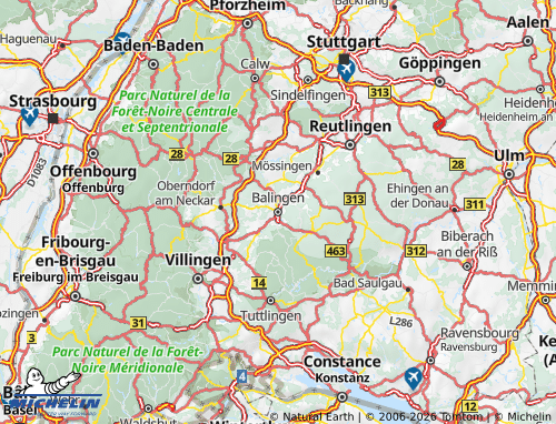 MICHELIN Zollernalbkreis map - ViaMichelin