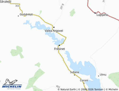 Mappa MICHELIN Frăsinet - ViaMichelin