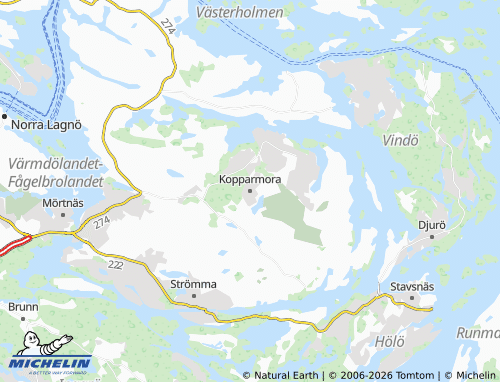 Carte MICHELIN Kopparmora - ViaMichelin